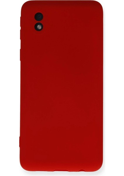 Samsung Galaxy A01 Core Kılıf Nano Içi Kadife Silikon - Kırmızı
