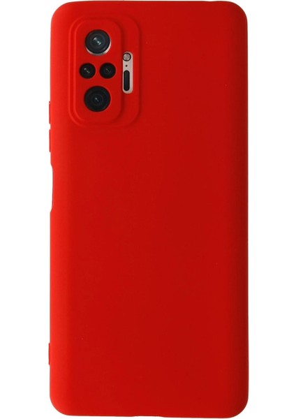 Xiaomi Redmi Note 10 Pro Kılıf Nano Içi Kadife Silikon - Kırmızı