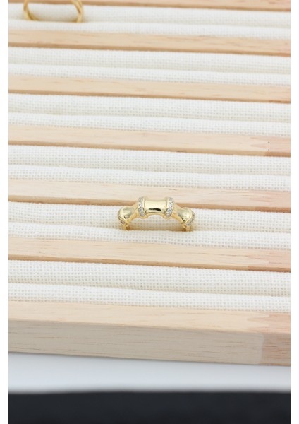 Stil Incisi/xupıng Jewelry Kemik Model Zirkon Taşlı Yüzük