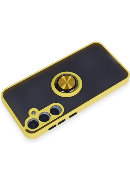 Samsung Galaxy A55 5g Kılıf Yüzüklü ve Transparan Buğulu Şık Frosta Premium Silikon Kapak modelleri