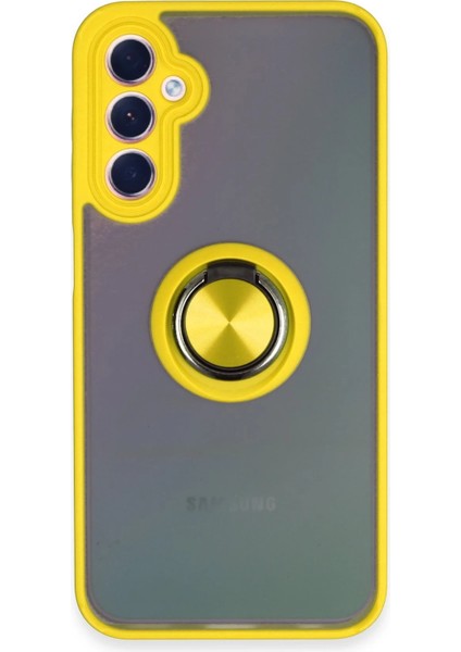 Samsung Galaxy A24 4g Kılıf Yüzüklü ve Stant Özellikli Şık Premium Silikon Kapak Ryc/montreal Yüzüklü