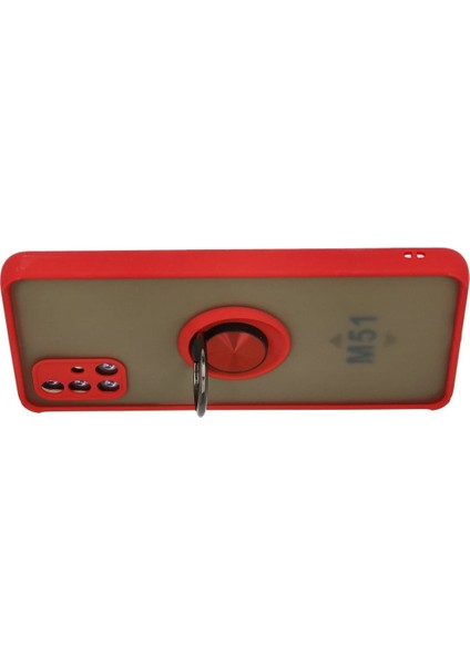 Samsung Galaxy M51 Kılıf Yüzüklü ve Transparan Buğulu Şık Frosta Premium Silikon Kapak modelleri