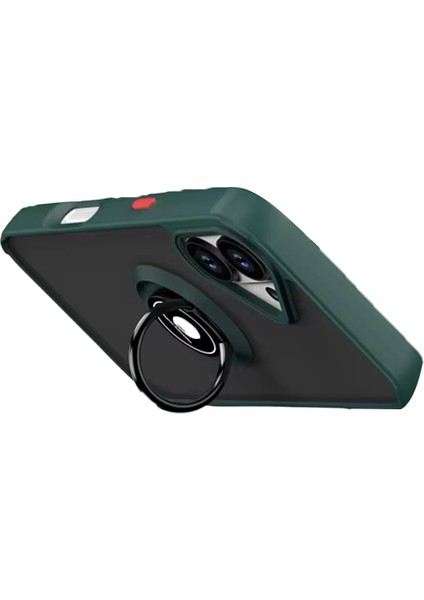 iPhone 17 Kılıf Yüzüklü ve Stant Özellikli Şık Premium Silikon Kapak Ryc/montreal Yüzüklü modelleri