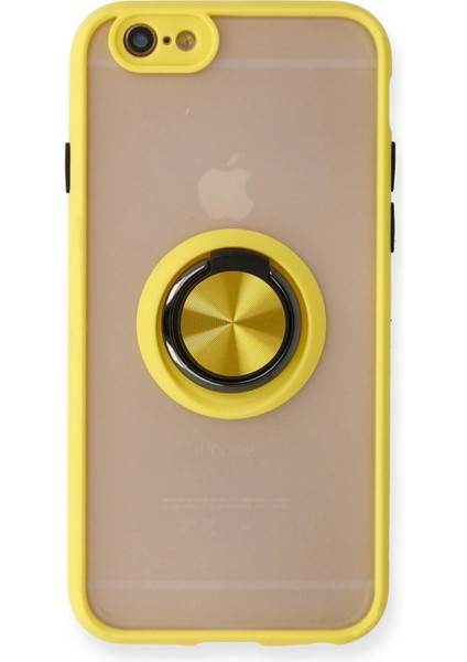 iPhone 6s Kılıf Yüzüklü ve Stant Özellikli Şık Premium Silikon Kapak Ryc/montreal Yüzüklü