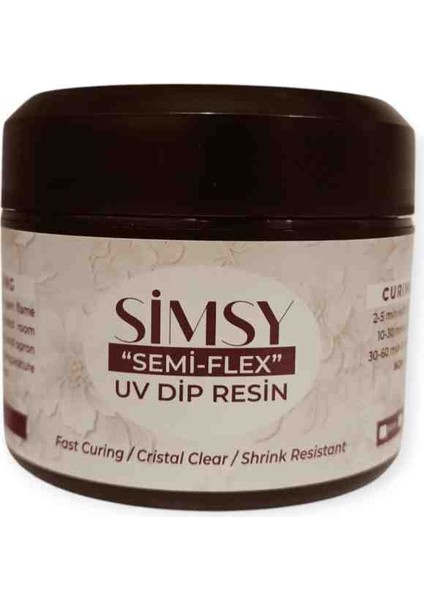 Simsy Uv Dip Recine Seffaf 50 ml