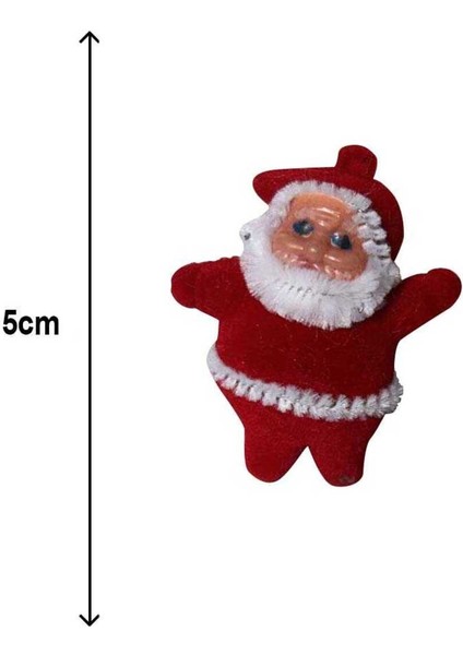 Kırmızı Noel Baba Süsü 12'li, Yılbaşı Atmosferini Güzelleştiren Dekoratif Süsler fiyatları