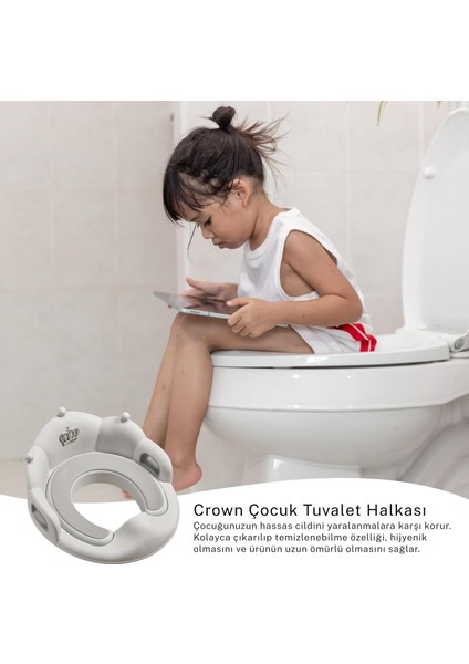 Çocuklar Için Tuvalet Eğitim Klozet Kapağı Kaymaz Tasarım Rahat Oturumlu Seyahat Dostu Hijyenik