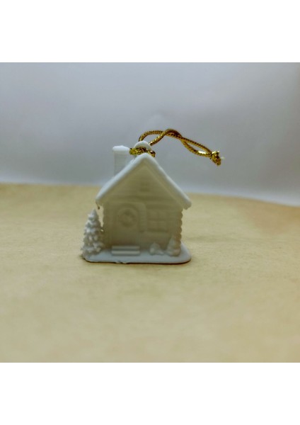 Renkli Noel Ev Çam Ağacı Süsü Seti, 3'lü, Şık ve Neşeli Dekorasyon. modelleri