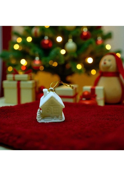 Renkli Noel Ev Çam Ağacı Süsü Seti, 3'lü, Şık ve Neşeli Dekorasyon. fırsatları