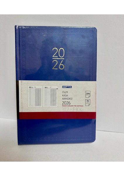 2026 112-EKK Eko Kasa Ajandasi 17X24 Günlük 2026