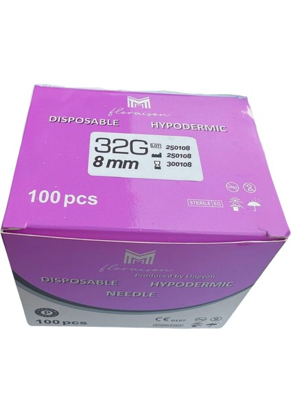 Mezoterapi Iğne Ucu 32G 8 mm 100 Adet / Kutu