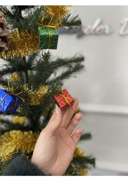 90 cm Süslemeli Yılbaşı Çam Ağacı ve Dekorasyon Seti, Şık ve Renkli Yeni Yıl Süsleri fiyatları