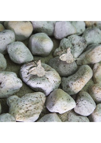 Turalı Kol Düğmesi Antik Gümüş