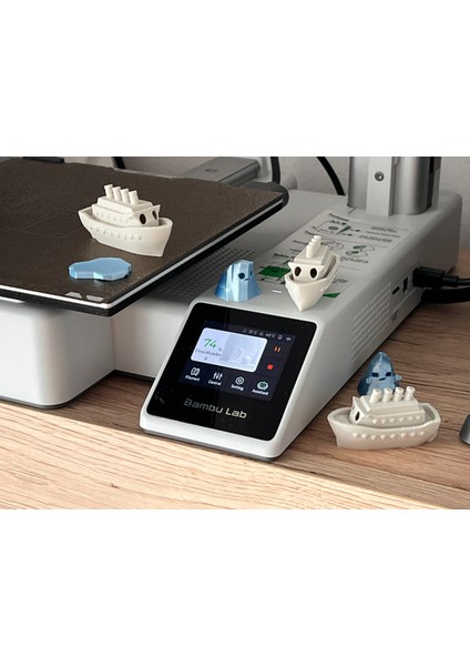 Mini Dekor Gemi & Buzdağı Seti – 5’li (5 Cm) | Beyaz Veya Renkli Seçenek