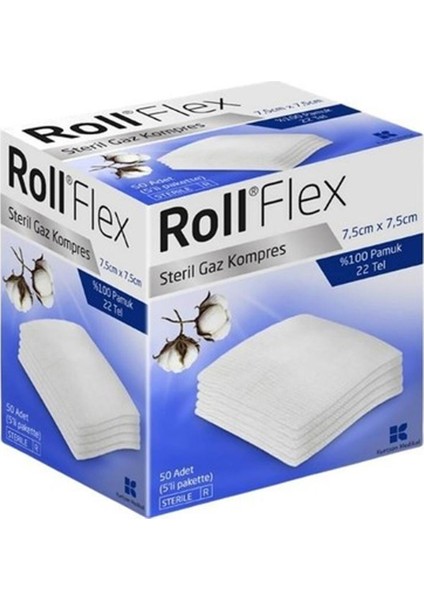 Flex Gaz Kompres 7,5cm x 7,5cm 50LI