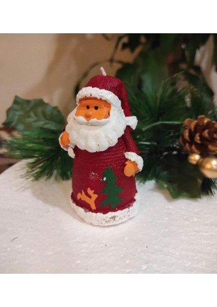 Büyük Boy Noel Baba Mum, Yeni Yıl ve Yılbaşı Dekorasyonları Için Şık ve Sıcak Detay modelleri