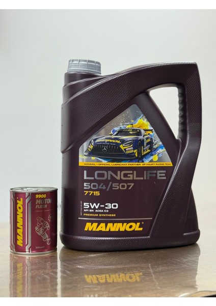 Yüksek Performanslı 2025 Üretimli 5W30 Longlife 504/507 5 Lt Motor Yağı ve Motor Iç Temizleyici