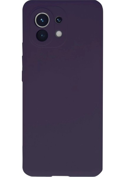 Xiaomi Mi 11 Kılıf Nano Içi Kadife Silikon - Mor