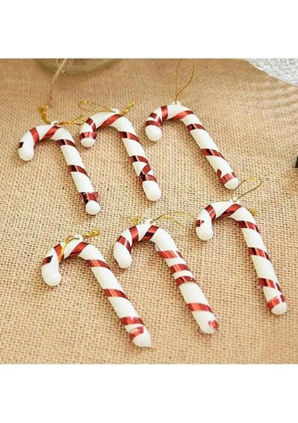Renkli 6'lı Şeker Süs, 7cm, Yılbaşı ve Noel Dekorasyonu fiyatları