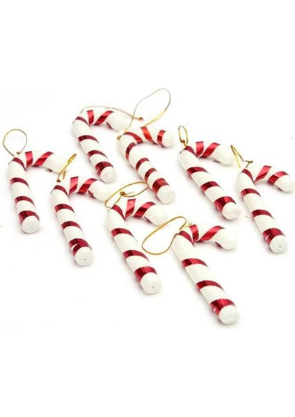 Renkli 6'lı Şeker Süs, 7cm, Yılbaşı ve Noel Dekorasyonu modelleri