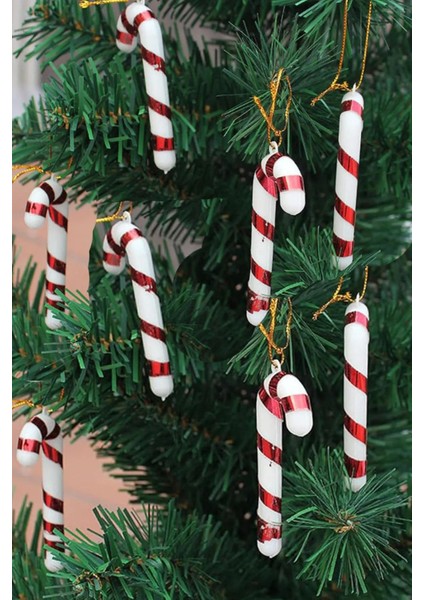 Renkli 6'lı Şeker Süs, 7cm, Yılbaşı ve Noel Dekorasyonu fırsatları