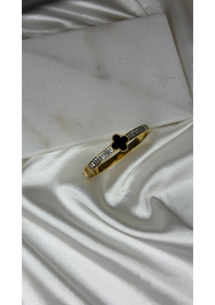 Yonca Taşlı Kelepçe Bilezik Çelik fiyatları