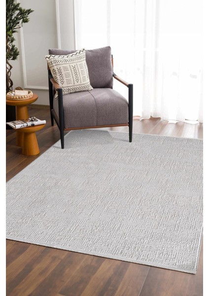 Enti Akik 8609 Gri Halı Kilim Salon Mutfak Kesme Yolluk Dokuma