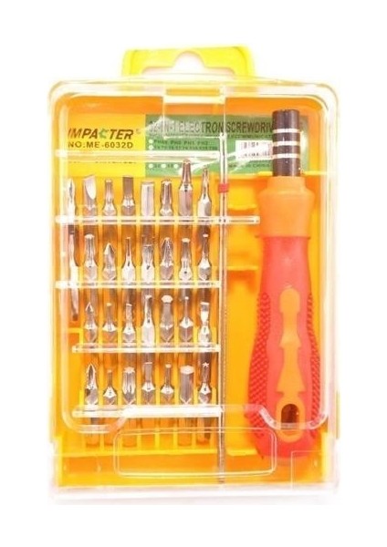 32 Parça Cep Telefonu Pc Tablet Tornavida Seti Tamir Takımı