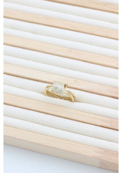 Stil Incisi/xupıng Jewelry Baroni Zirkon Taşlı Yüzük