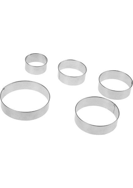 Kurabiye Kalıbı Metal Yuvarlak 5 Parça modelleri