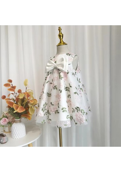 Kız Çocuk Çiçek Işlemeli Abiye Elbise Doğum Günü Elbisesi fiyatları