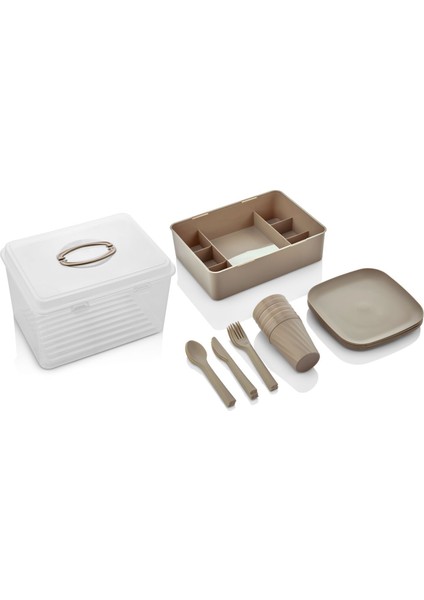 36 Parça Taşınabilir Piknik – Kamp – Misafir Seti fırsatları