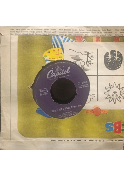 Dean Martin – Mambo Italiano / That's All I Want From You 45'lik fiyatları