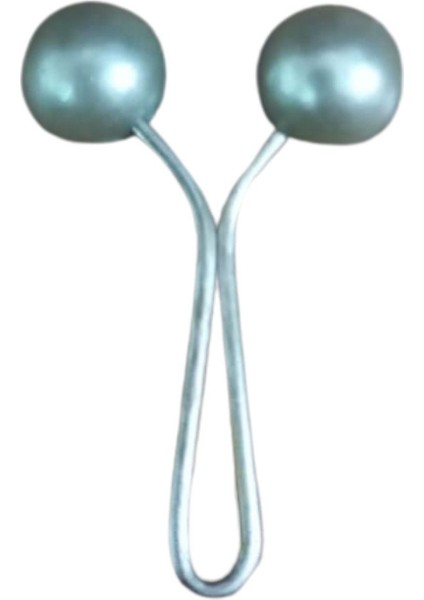 Eşarp Klipsi Top Model Düz Gri 1 Adet