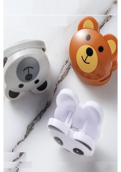 3 Adet Sevimli Hayvan Figürlü Poşet Klipsleri Hava Geçirmez Mutfak ve Gıda Torbası Mandalı fiyatları