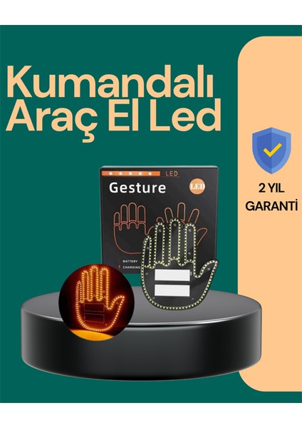 Kumandalı LED Jest Işığı – 3 Modlu Araba Arkası Mesaj Işığı 203 LED ile Parlaklık
