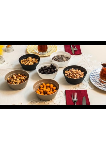 3 Lü Pratik Saklama Kabı - Kahvaltılık Kapaklı Çerezlik 350 ml