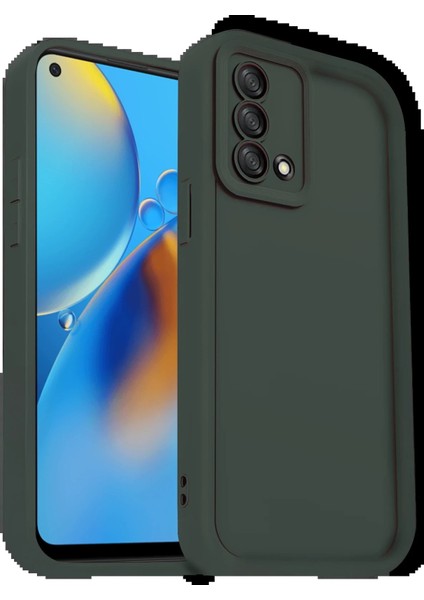 Newface Oppo A74 4g Kılıf Viera Silikon - Koyu Yeşil
