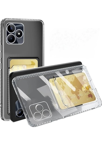 Note 50 4g Kılıf Kart Şeffaf Silikon - ŞEFFAF-(5796)