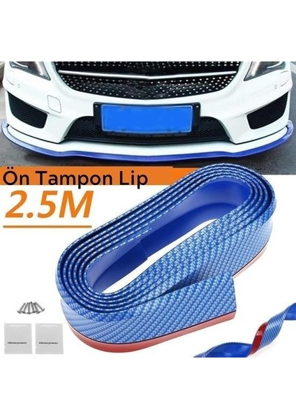 2,5 Metre Araba Oto Ön Tampon Kauçuk Pratik Tampon Şerit Bant Döşeme Kiti