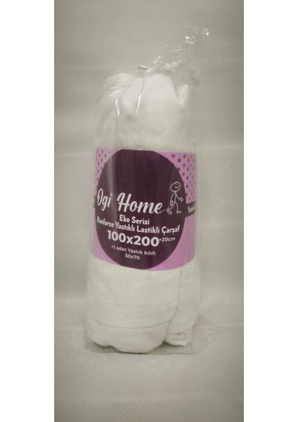 Pamuklu Lastikli Çarşaf (Yastıklı Set)
