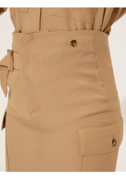 Kadın Camel Dokuma Etek 50247481-VR015 indirimleri