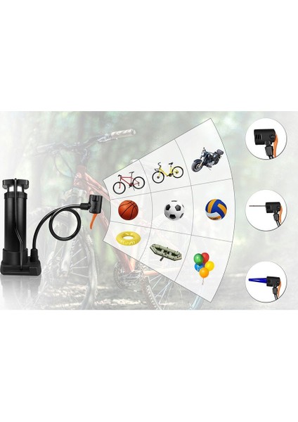 Taşınabilir E-Bike & Bisiklet Pompası – Motosiklet, Araba, Top ve Bot Uyumlu indirimleri