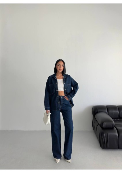 Kot Ceket ve Kot Pantolon Takım