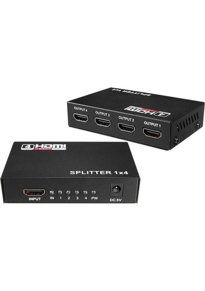 Fully G-538G 1.4V 1080P 3D 4 Portlu Hdmı Splitter Dağıtıcı