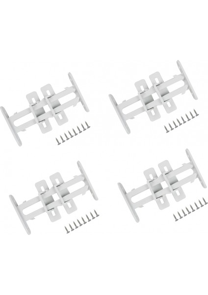 4 Adet Bebek Çocuk Koruma Kilidi - Dolap Çekmece Kilidi Sürgülü Kilit