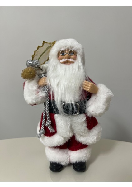 Kırmızı Noel Baba Figür 23 Cm, Süs ve Dekorasyon Için Şık ve Sevimli Tasarım