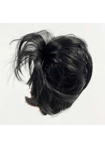 Siyah Renk Düz Hazır Telli Saç Şeklinde Peruk Postiş Toka fiyatları