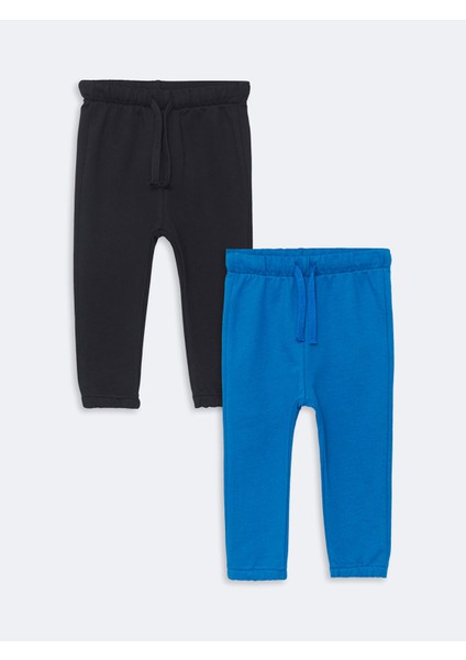 Yeni Sezon Beli Lastikli Kalın Erkek Çocuk Jogger Eşofman Alt 2'li