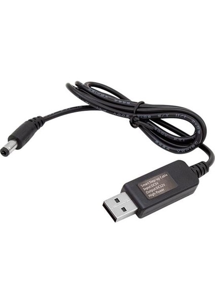 5V-12V USB To 5.5*2.5mm Kablo (12 Volt 1 Amper)